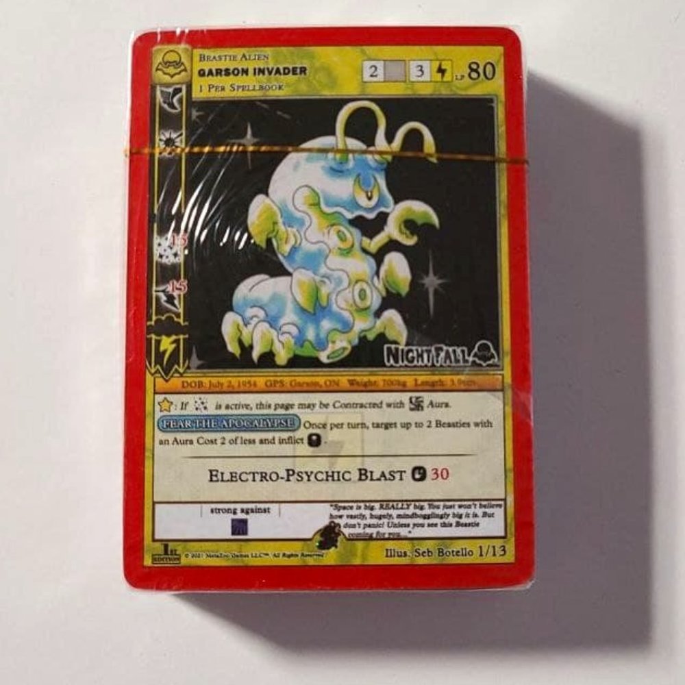 MetaZoo Nightfall 1st Edition Release Event Deck Promo Garson Invader Sealed NM